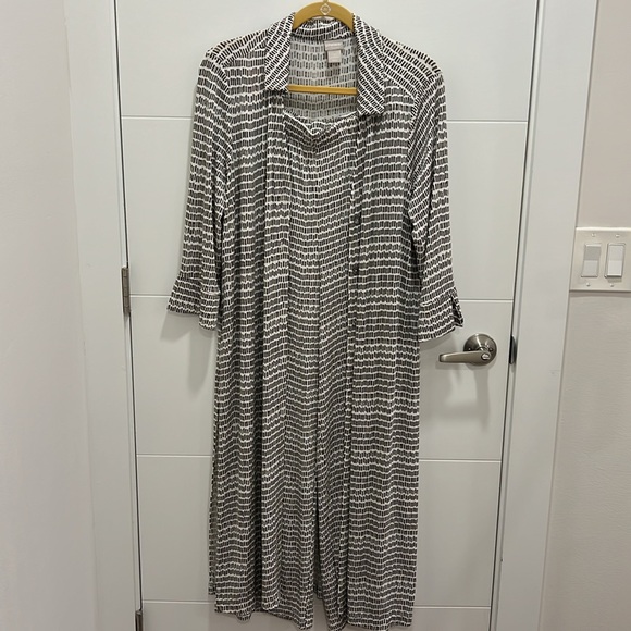 Chico’s Travelers Two Piece Set Topper Jacket & Pants Sz 1 8/10 - Picture 2 of 12